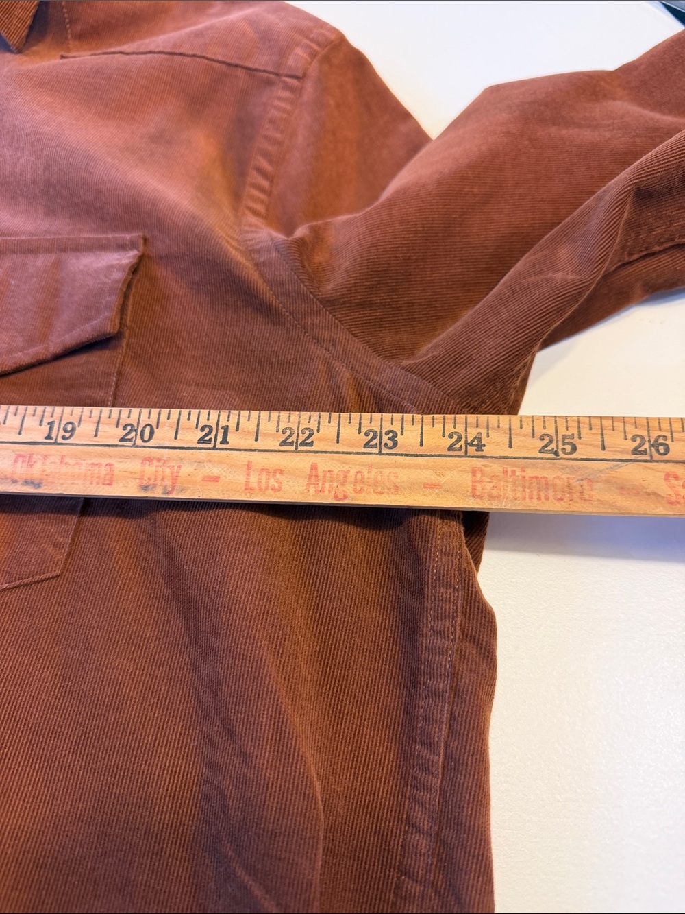 Todd Snyder Coppertone  Cord Western Shirt Sz L.  NWT - Picture 8 of 10